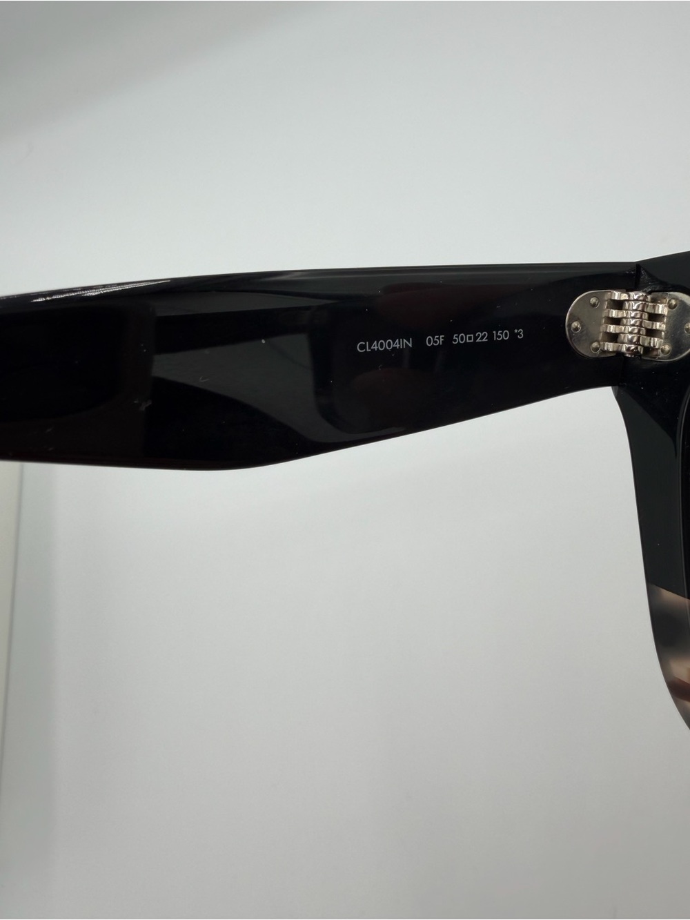 Celine CL4004IN Black Tortoise Oversized Cat Eye Sunglasses - Picture 5 of 6